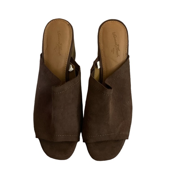 Universal thread brown suede clogs mules slides shoes 6.5 so cute EUC - Picture 4 of 5